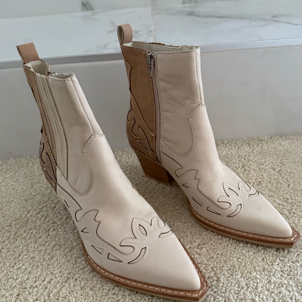 Dolce Vita 7.5 Ramson Dune multi nubuck leather boot new never worn w/ original